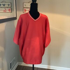 Ashworth  Men golf Pullover orange and white size M water resistant